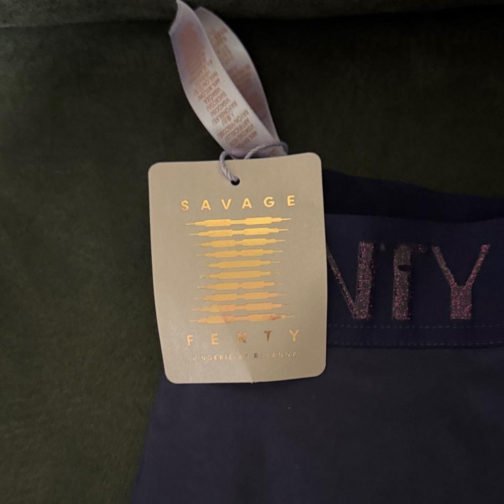 Savage X Fenty Purple Leggings with Shimmer Detail - Picture 2 of 5